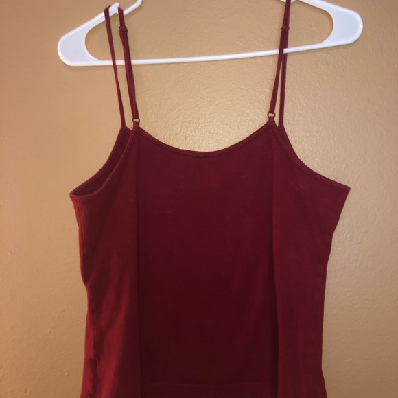 Chadwick’s cranberry red camisole w/shelf bra - Picture 3 of 3